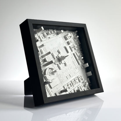 Personalized 3D map in a frame