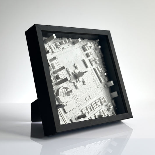 Personalized 3D map in a frame