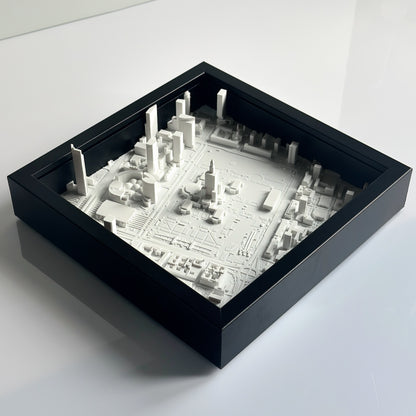 Personalized 3D map in a frame