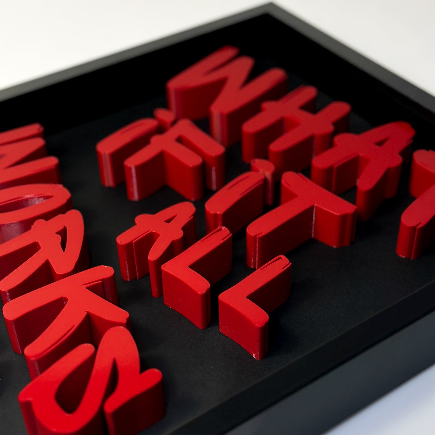 3D Poster What If It All Works Out Typography Poster