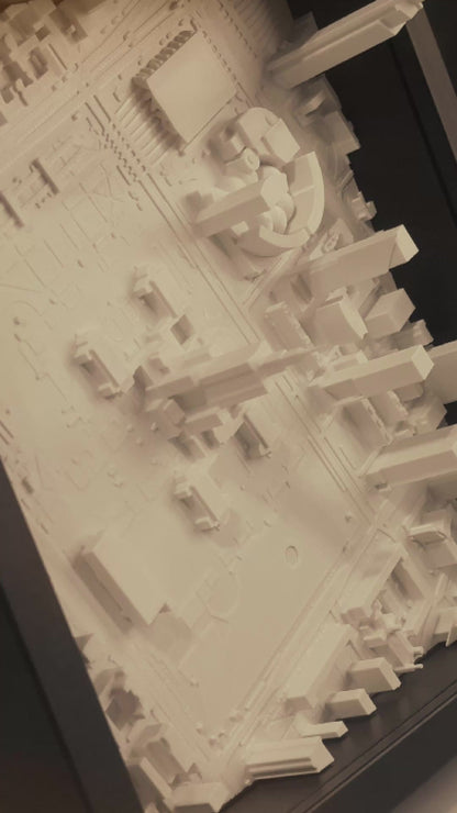 Personalized 3D map in a frame